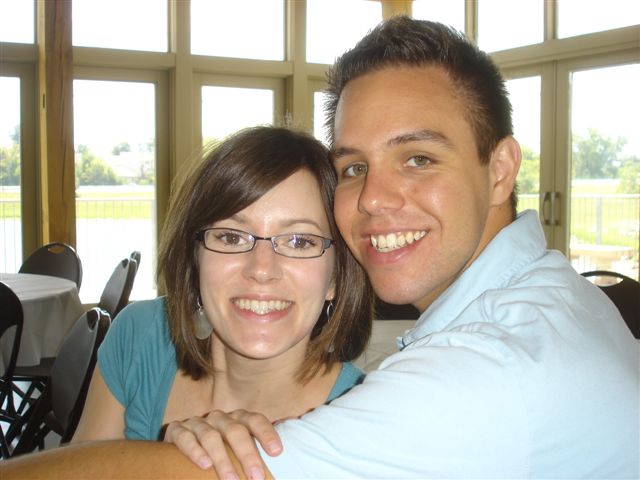 stephanie and brett at the present opening